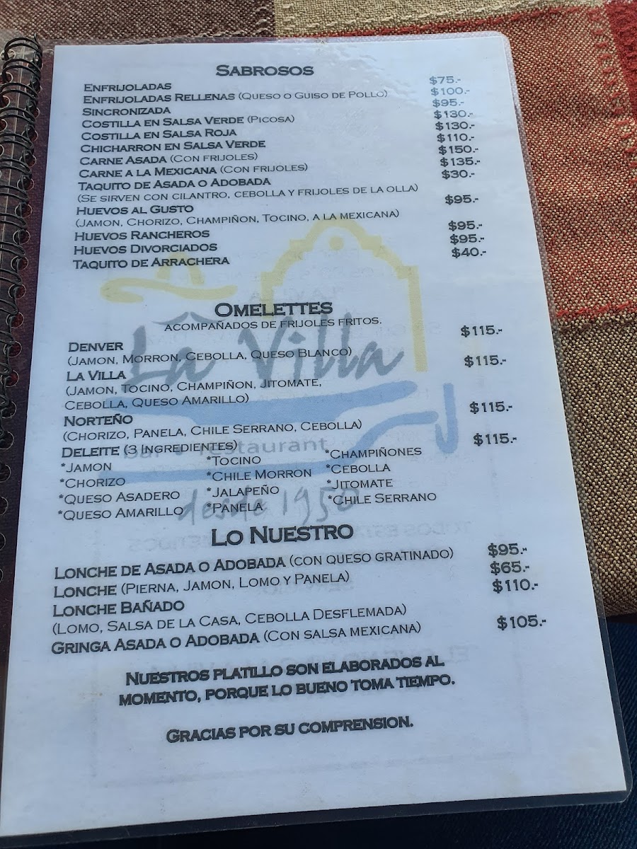 La Villa Tapalpa Restaurante Bar Menu - Image 6